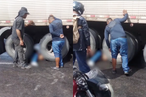 Motociclista morre após ser atropelado por caminhão na BR-101